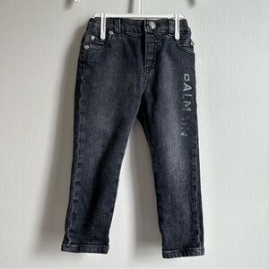 Balmain Paris Dark Wash Denim Jeans kids Size 36 Months